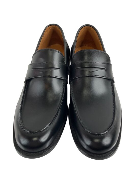 Frye Shoes Mens Size 13D Black Leather Penny Loafers Handmade In Mexico Luxury main image 6